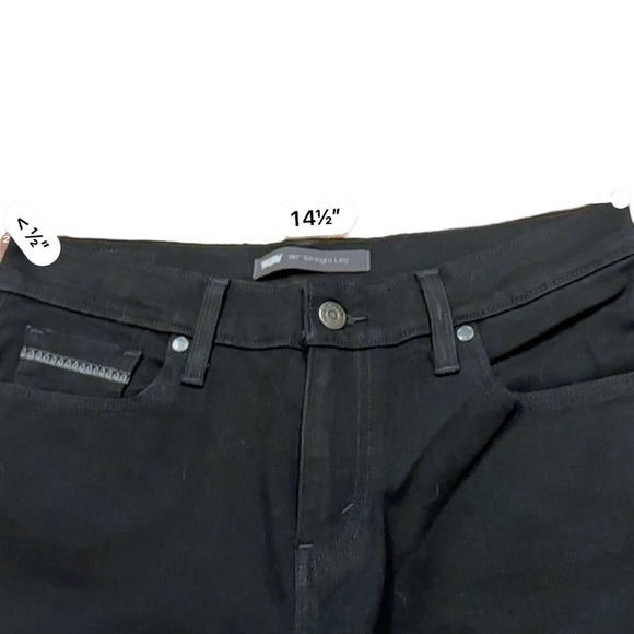 Levi’s 505 Women’s Denim Black Straight Leg Jeans Size 28 NWT - Picture 5 of 8